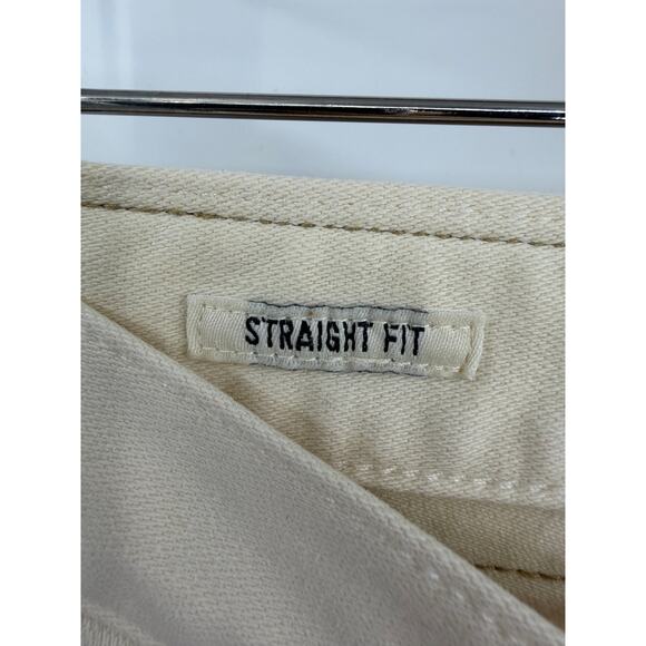 Todd Snyder Mens 5 Pockets Chino Pants 32x30 Straight Fit Off White Casual - Picture 4 of 13